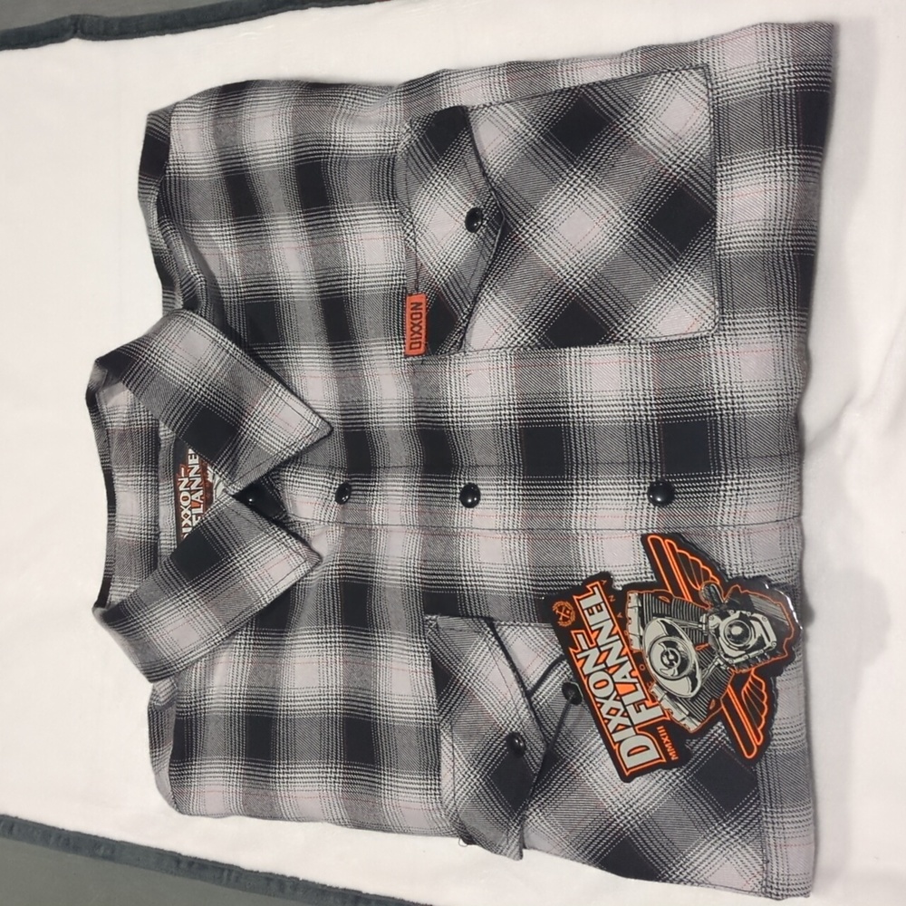 Dixxon The Big Twin Flannel size XL, Snap buttons